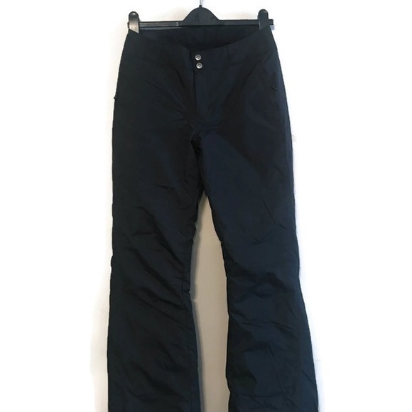Columbia Thermal Coil Black Insulated Snow Pants Snowboarding Ski Women’s Small - Picture 1 of 12